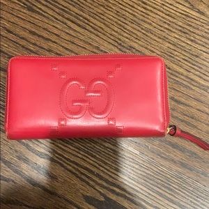 Red Gucci wallet. Perfect condition